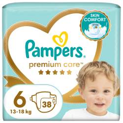 Pampers Pieluchy Premium Care, Rozmiar 6, 38 pieluch, 13kg+