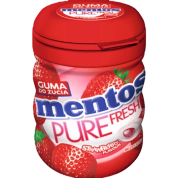 Mentos Pure Fresh Strawberry Butelka (30 sztuk) 60 g