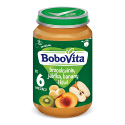 BoboVita Jabłka brzoskwinie i kiwi po 6 miesiącu 190 g