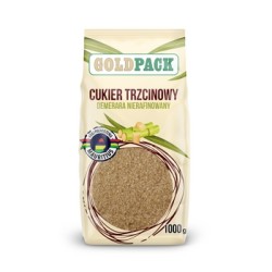 Gold Pack Demerara Cukier trzcinowy nierafinowany 1 kg