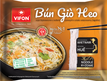 VIFON - Zupa błyskawiczna BUN GIO HEO z nudlami ryżowymi o smaku wieprzowiny łagodna 65g