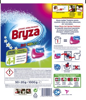 Bryza Spring Freshness 4w1 kapsułki do prania 50 szt.
