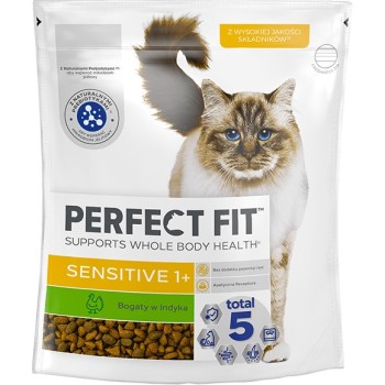 Perfect Fit Sensitive 1+ Bogaty w Indyka 750g