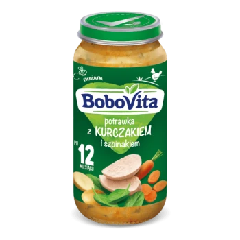 BoboVita Junior Potrawka z kurczakiem i szpinakiem 1-3 lata 250 g