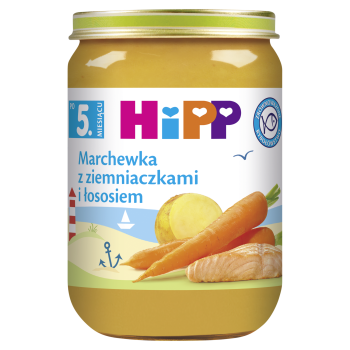 HiPP Marchewka, ziemniak i łosoś po 5 miesiącu 190 g