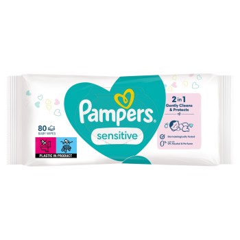 Pampers Sensitive Chusteczki 1 opakowania = 80 chusteczek