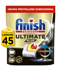 Finish Ultimate Plus kapsułki do zmywarki Lemon 45 szt.