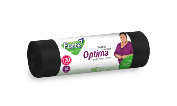 Forte+ Optima worki na śmieci czarne 120 l (10 szt.)