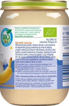 HiPP Kaszka manna z mlekiem i bananem BIO 190 g