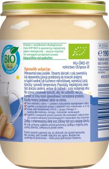 HIPP BIO Kaszka mleczna z biszkoptami i jabłkiem po 4 miesiącu 190g