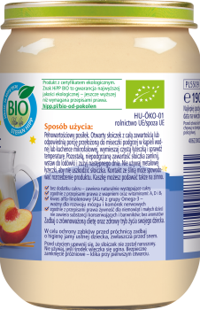 HiPP BIO Kaszka manna z mlekiem i owocami po 4 miesiącu 190 g