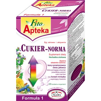 Malwa Herbata ziołowa Fito Apteka Cukier norma 20 torebek
