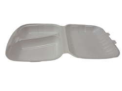 Huhtamaki menubox 2dzielny biały styropianowy XPS (50 szt)