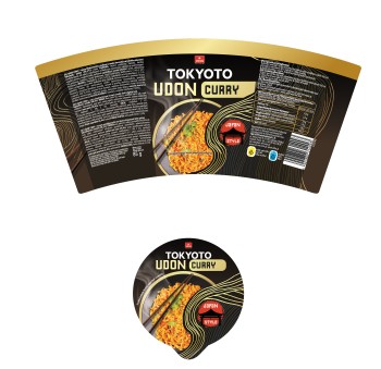 VIFON-TOKYOTO- Danie UDON CURRY z nudlami o smaku kurczaka ( lekko pikantna) 85 g