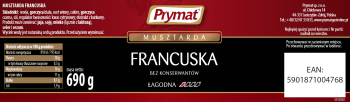 Musztarda francuska 690g Prymat