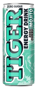 Tiger Zero Sugar o smaku Mojito gazowany napój energetyzujący 250 ml