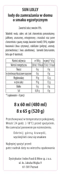 Sun lolly lody wodne do zamrażania w domu exotic 480 ml