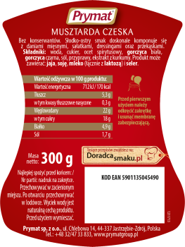 Musztarda czeska 300g Prymat
