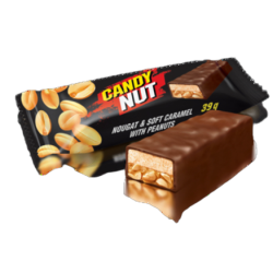 Candy Nut. Cukierki nugatowe z karmelem i orzechami ziemnymi 1 kg.