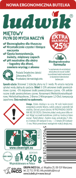 Ludwik płyn do naczyń miętowy 450 g