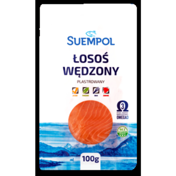 Suempol Łosoś norweski wędzony plastrowany 100 g