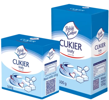 Polski Cukier Cukier biały  kostka 500 g układana
