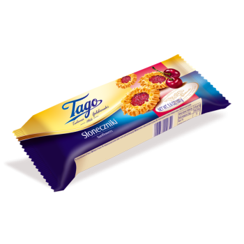 Tago Ciastka Słoneczniki z nadzieniem 160 g