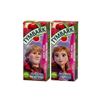 Tymbark Malina jabłko wiśnia winogrono Sok 100% 200 ml