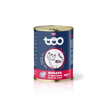 Karma mokra dla kota TEO bogata w wołowinę 850 g