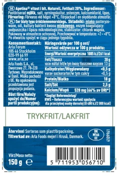 Arla Apetina Original Ser biały w plastrze 150 g