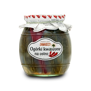 Bracia Zawadzcy Ogórki Kwaszone ostre 750 g