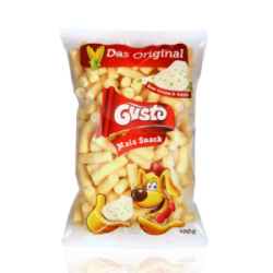 GUSTO chrupki kukurydziane naturalne o smaku śmietanowo-cebulowym 100 g