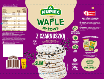 Kupiec wafle ryżowe z czarnuszką 90 g