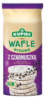 Kupiec wafle ryżowe z czarnuszką 90 g