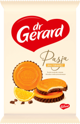dr Gerard Pasja Herbatniki z kremem i polewą o smaku pomarańczowym 170 g