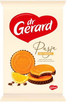 dr Gerard Pasja Herbatniki z kremem i polewą o smaku pomarańczowym 170 g