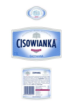 Cisowianka Woda mineralna gazowana niskosodowa 1,5 l