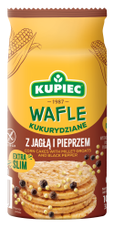 Kupiec Wafle kukurydziane jagła i pieprz 105 g