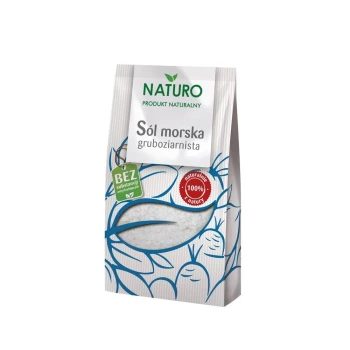 Polbio Naturo SÓL MORSKA GRUBOZIARNISTA 500g