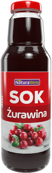 NaturAvena Sok z żurawiny 750 ml