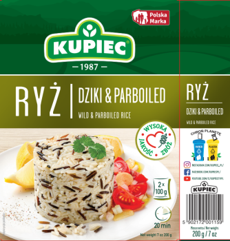 Kupiec Ryż dziki i parboiled 200 g (2 torebki)