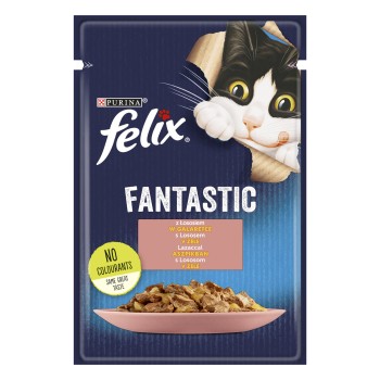 Felix Fantastic Karma dla kotów z łososiem w galaretce 85 g
