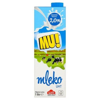 WM Sieradz Mleko UHT "MU" 2% 1 l