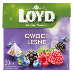 Loyd Herbatka owocowa aromatyzowana o smaku owoców leśnych 40 g (20 x 2 g)