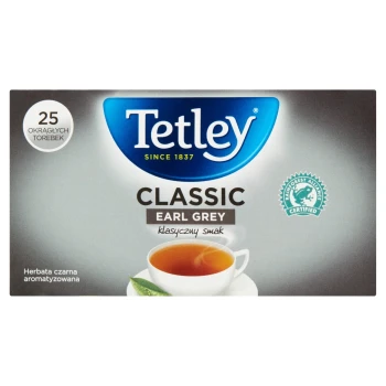 Tetley Classic Herbata Earl Grey czarna aromatyzowana 37,5 g (25 torebek)