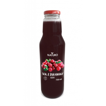 Naturo Sok z żurawiny 750 ml