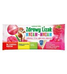 Zdrowy lizak Mniam-Mniam malina 6 g