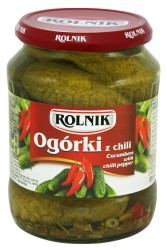Rolnik Ogórki z chili 720 ml
