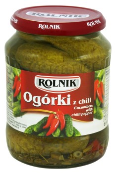 Rolnik Ogórki z chili 720 ml