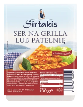 Temar SIRTAKIS Ser na grilla lub patelnię z chilli 100 g